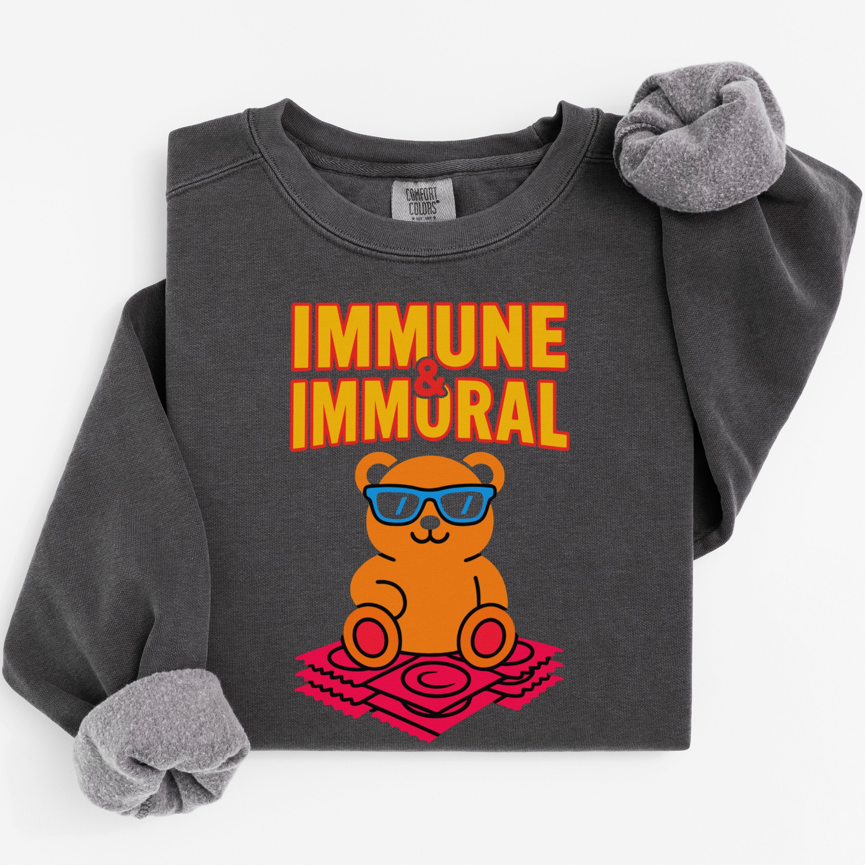 Immune and Immoral Sunglasses Bear Sweatshirt product type