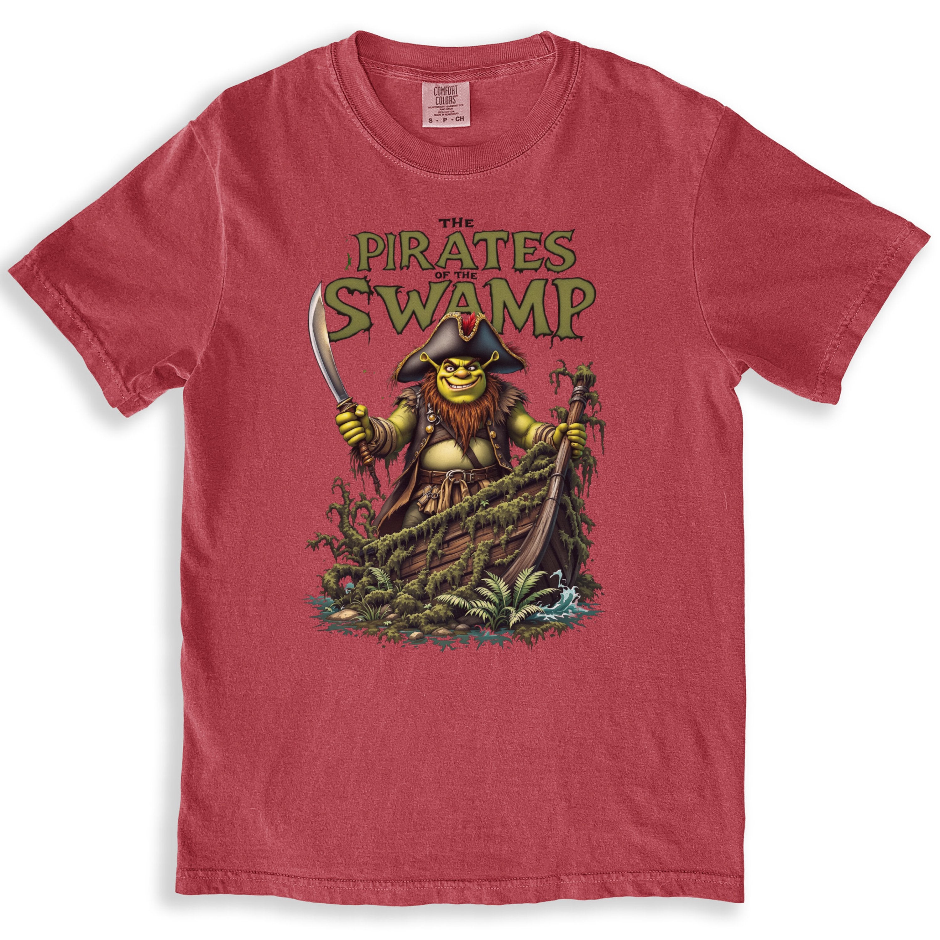 The Pirates Of The Swamp Cartoon Shrek Fanart Style T-Shirts