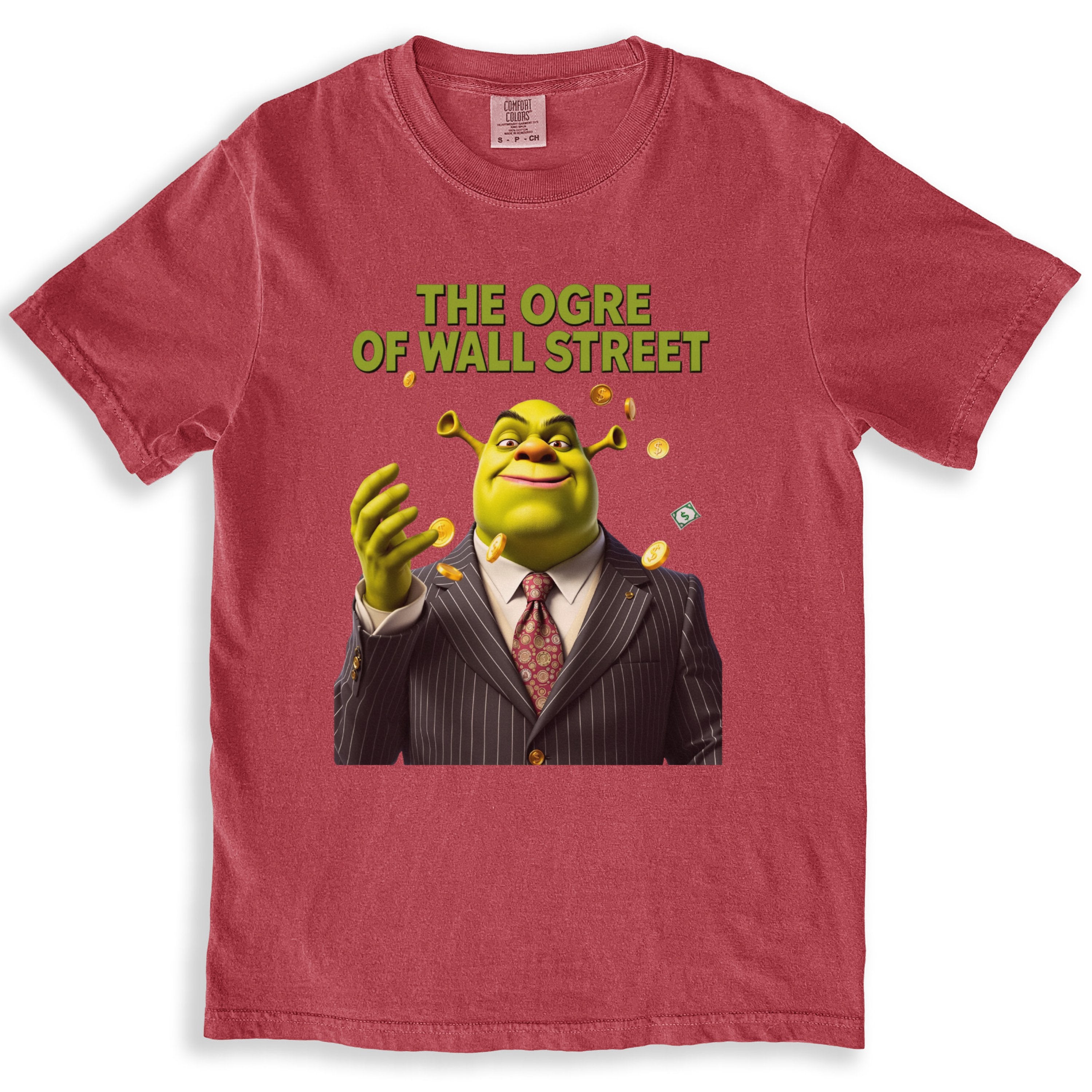 The Ogre Of Wall Street Character Design Money T-Shirts