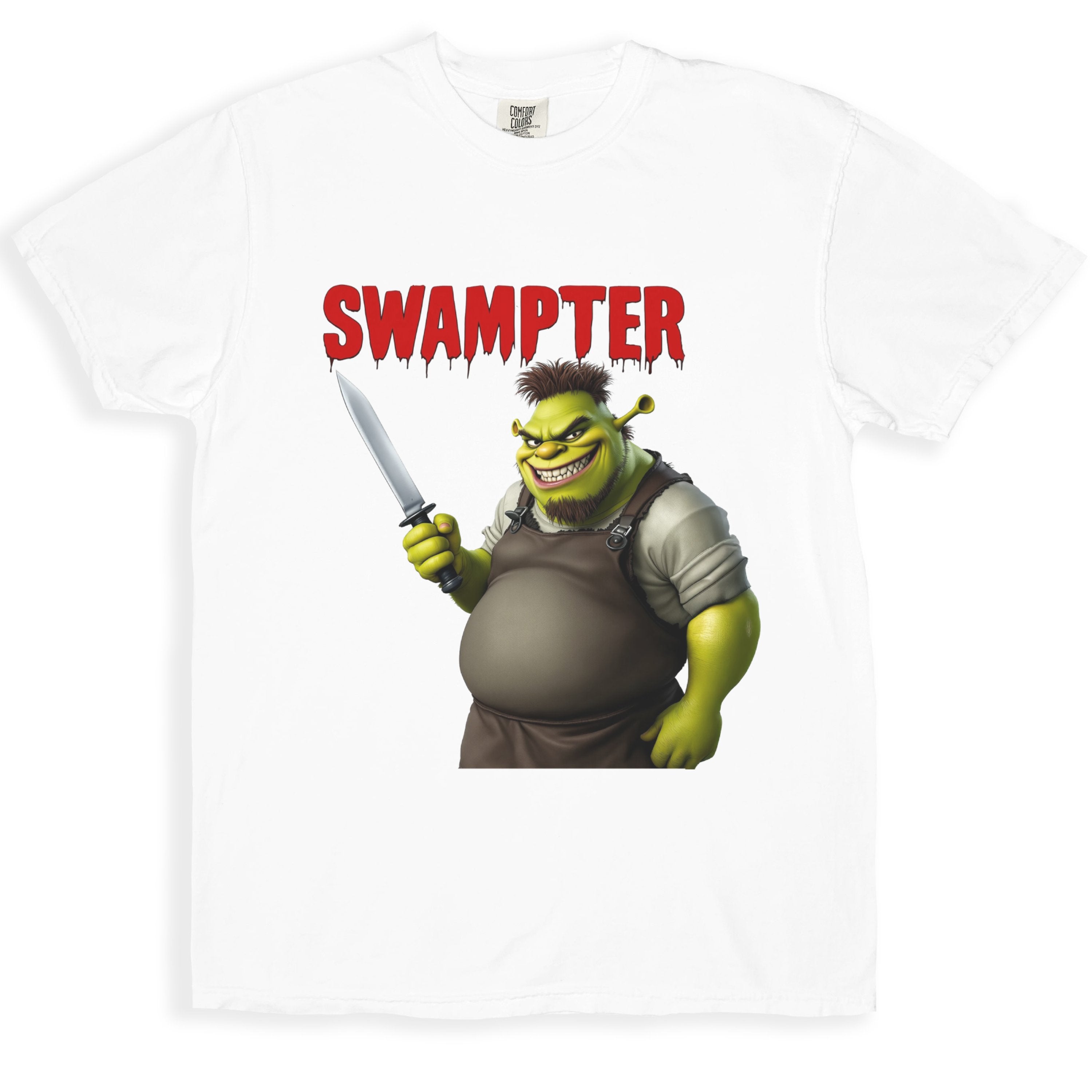 Swamp Character with Sword Graphic Printed T-shirt product type
