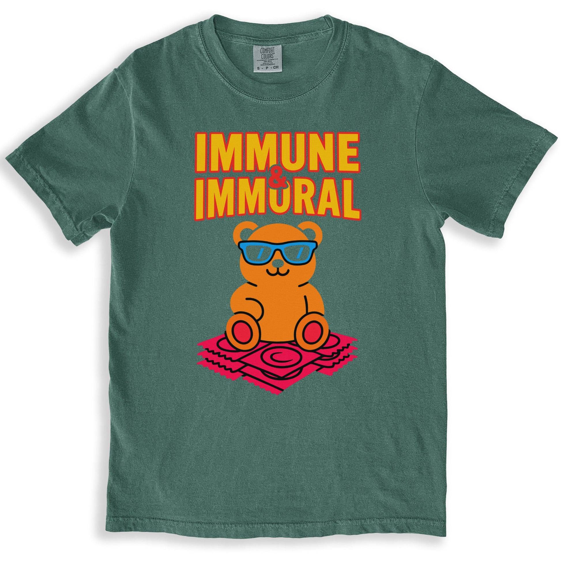 Immune Immmoral Bear Wearing Sunglasses T-Shirt product type
