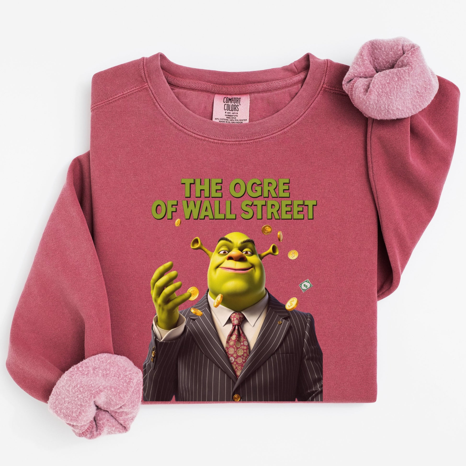 The Ogre of Wall Street themed sweatshirt product