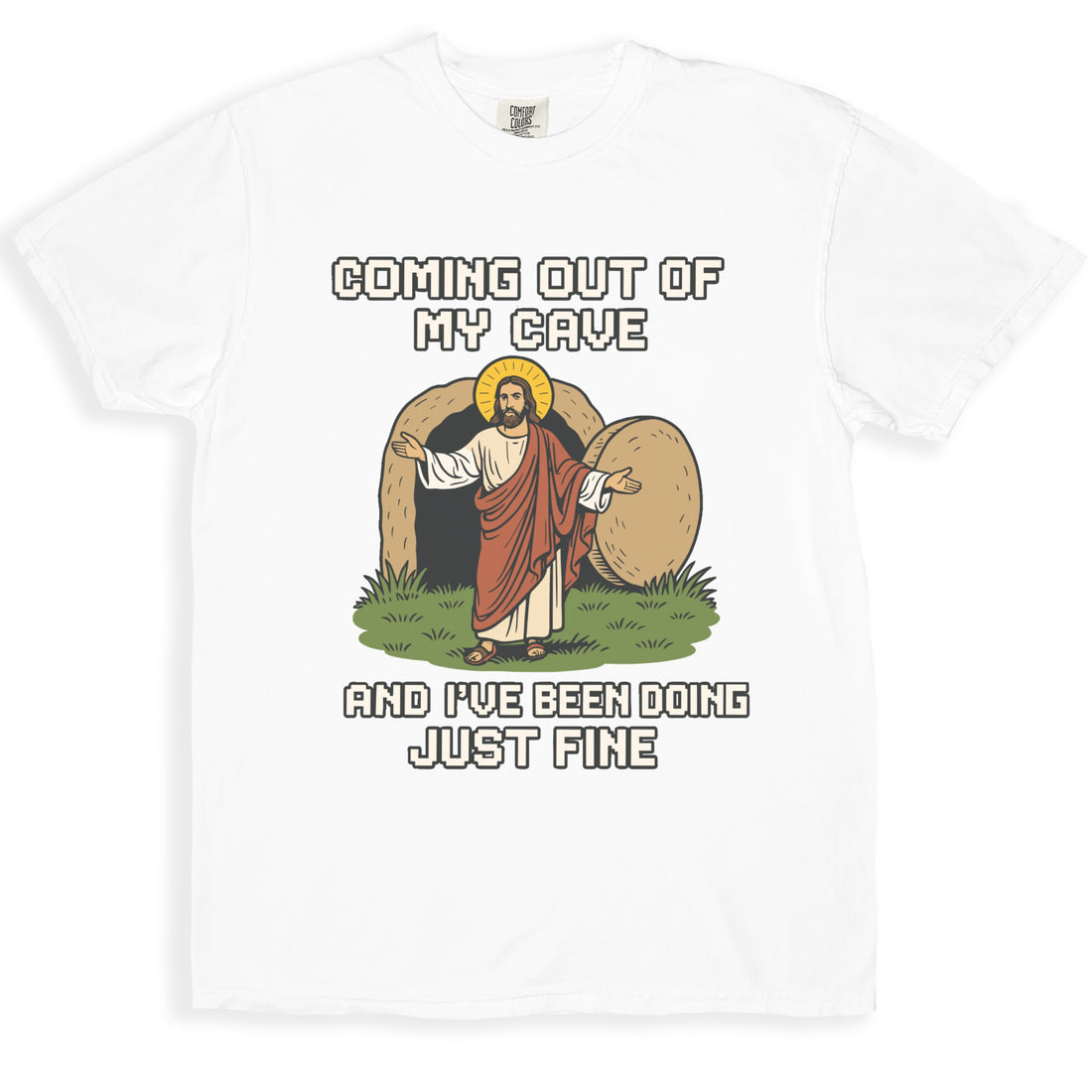 Coming Out Of My Cave Jesus Meme T-Shirt product type