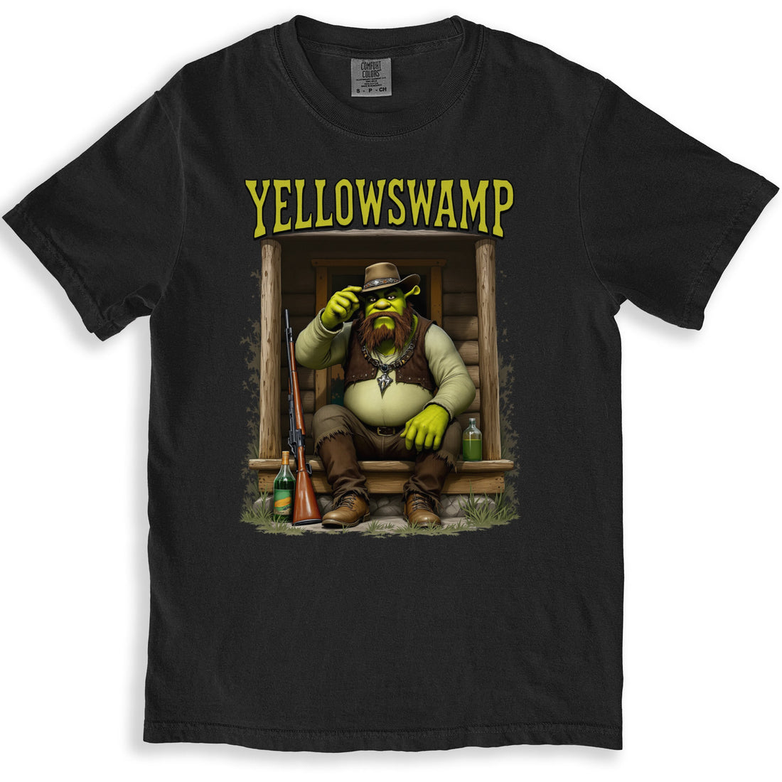 YELLOWSWAMP Cowboy Artwork on Graphic T-Shirt product type