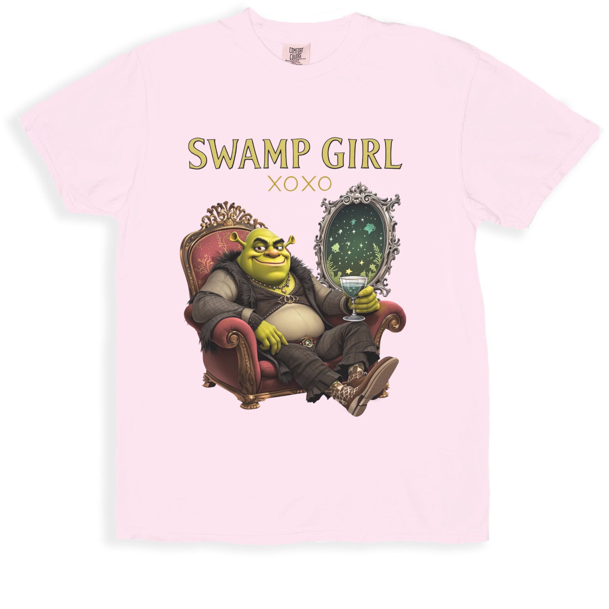 Swamp Girl XOXO Shrek Sitting Design T-shirt product type