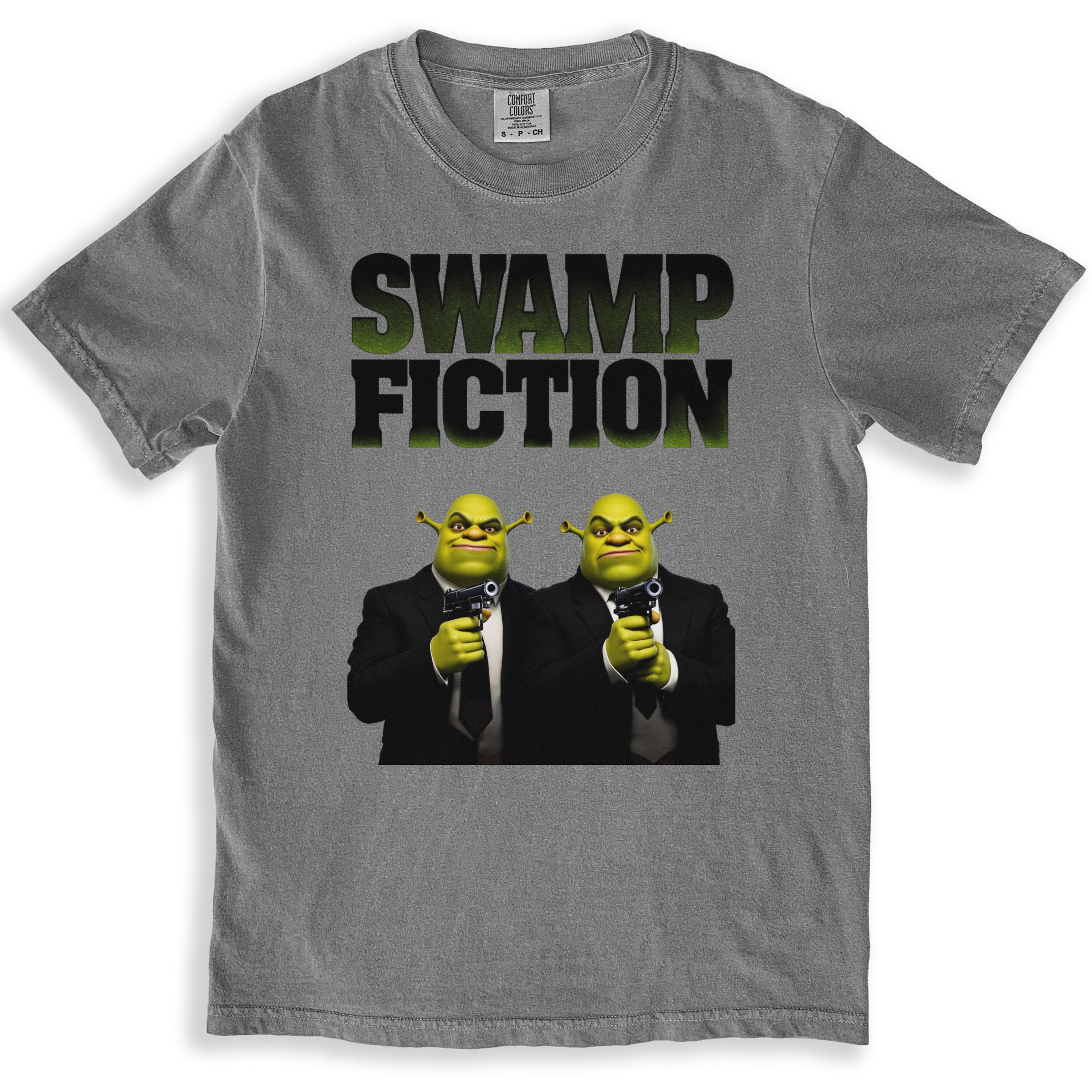 Swamp Fiction Graphic Tee Shrek Characters Design product type