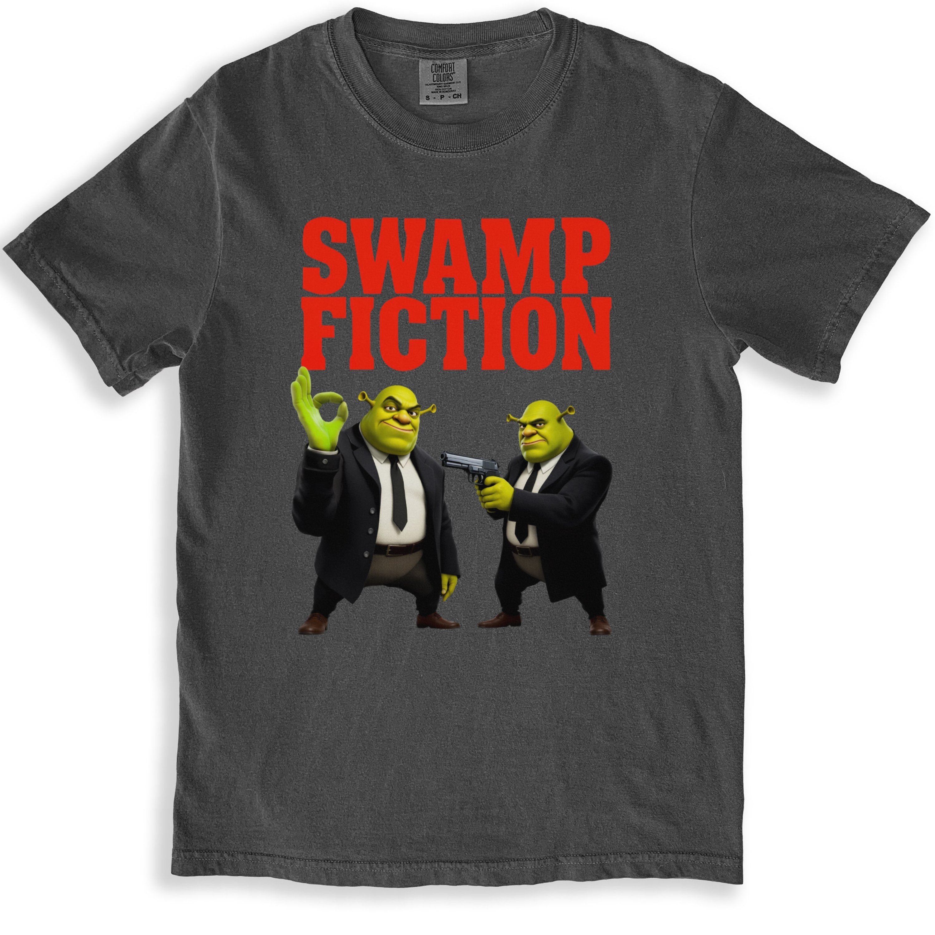 Swamp Fiction Graphic Tee Parody Design Tshirt product type