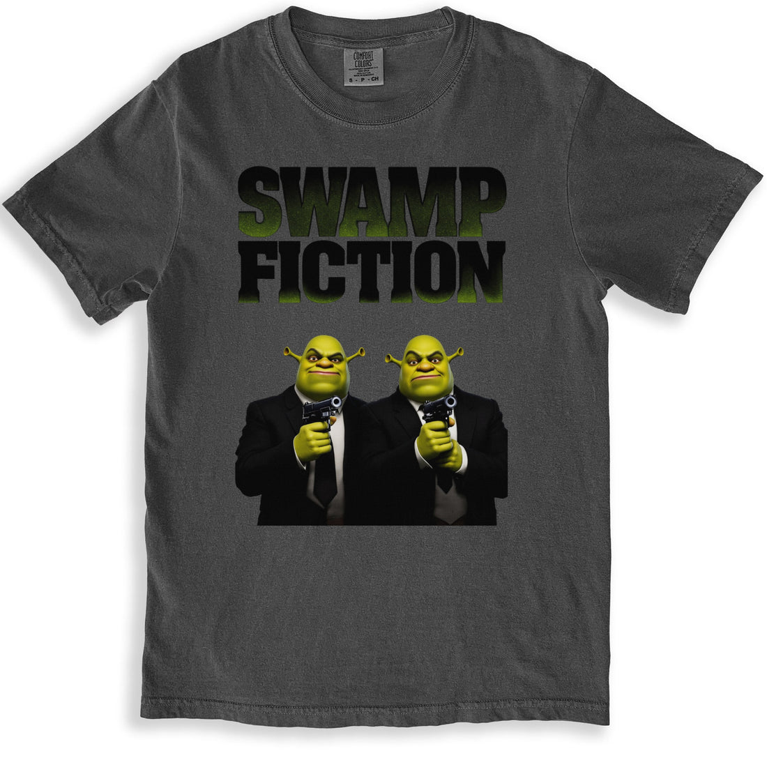 Swamp Fiction Shrek Movie Parody Graphic T-Shirt product
