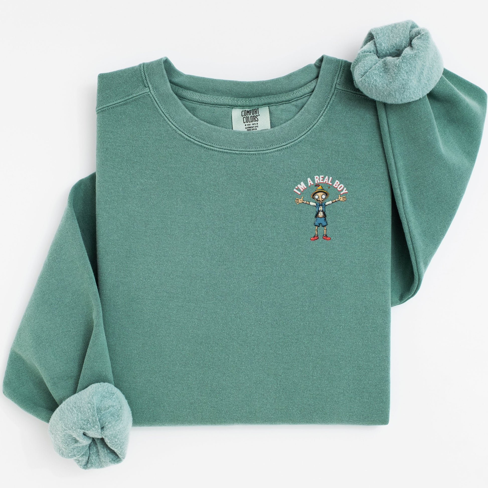 I'm A Real Boy Graphic Print Sweatshirt product