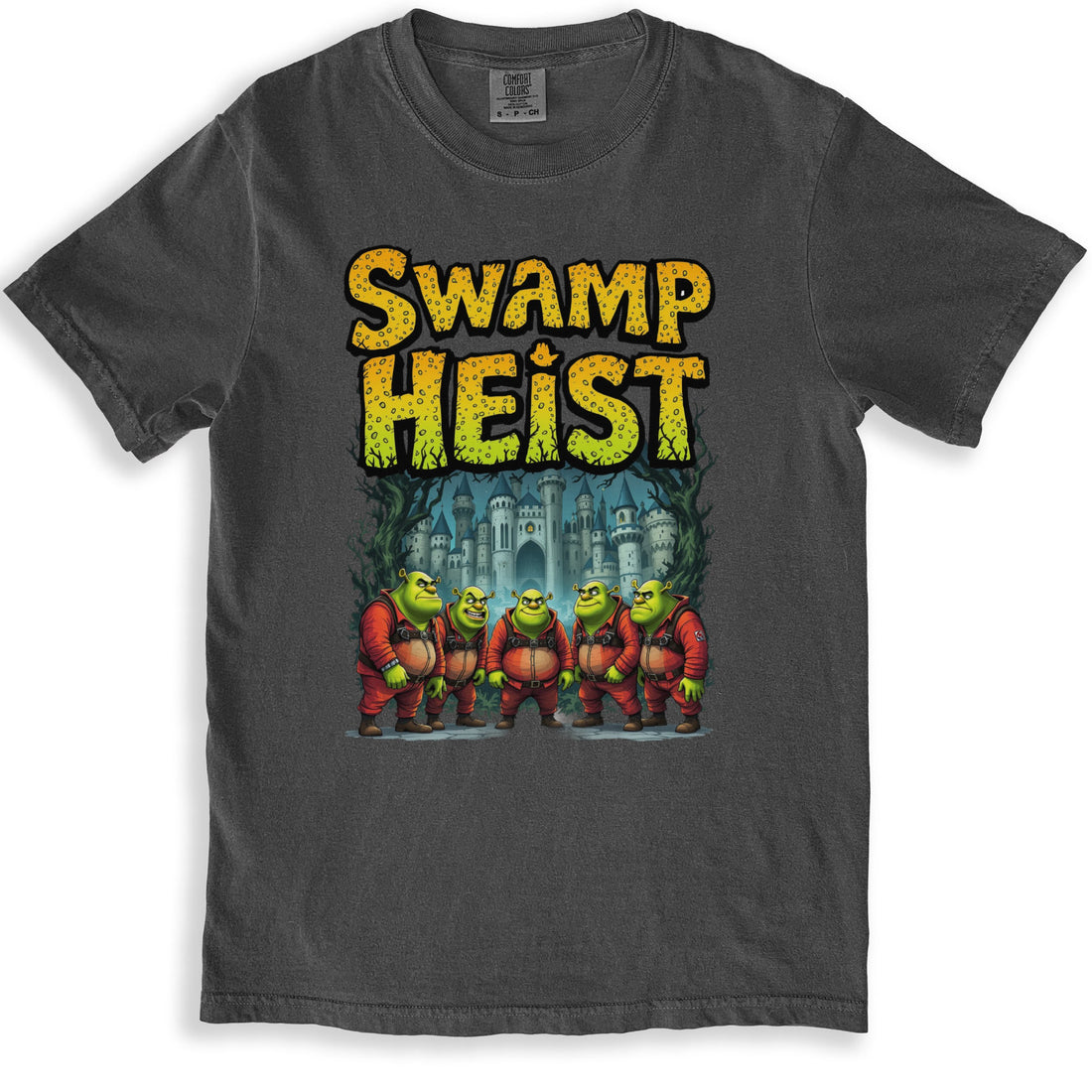 Swamp Heist Graphic Print Black Casual T-Shirt product