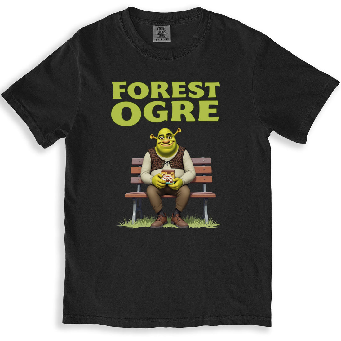 Forest Ogre Sitting Bench Graphic T-Shirt product