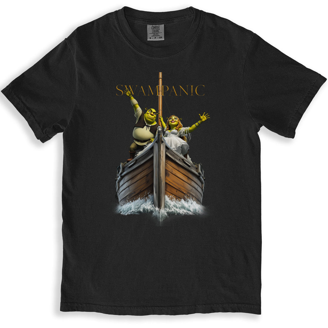 Shrek and Fiona Swampanic Graphic T-Shirt product