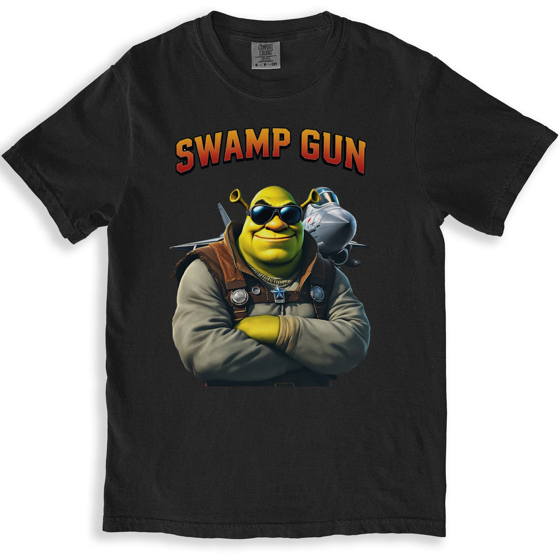Swamp Gun Character T-Shirt Graphic Printed product