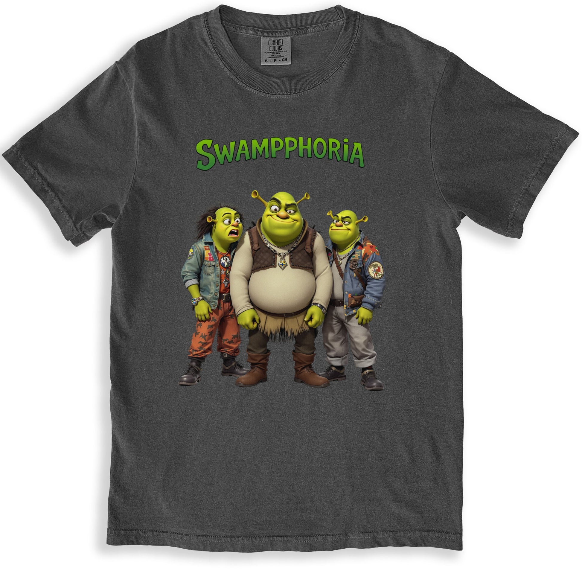 Swampphoria Graphic Tee Fun Shrek Design T-Shirt product type