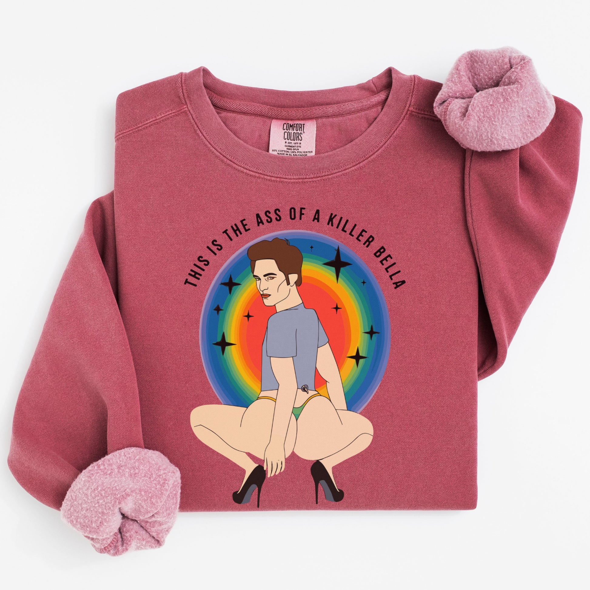 This is the ass of a killer Bella sweatshirt product