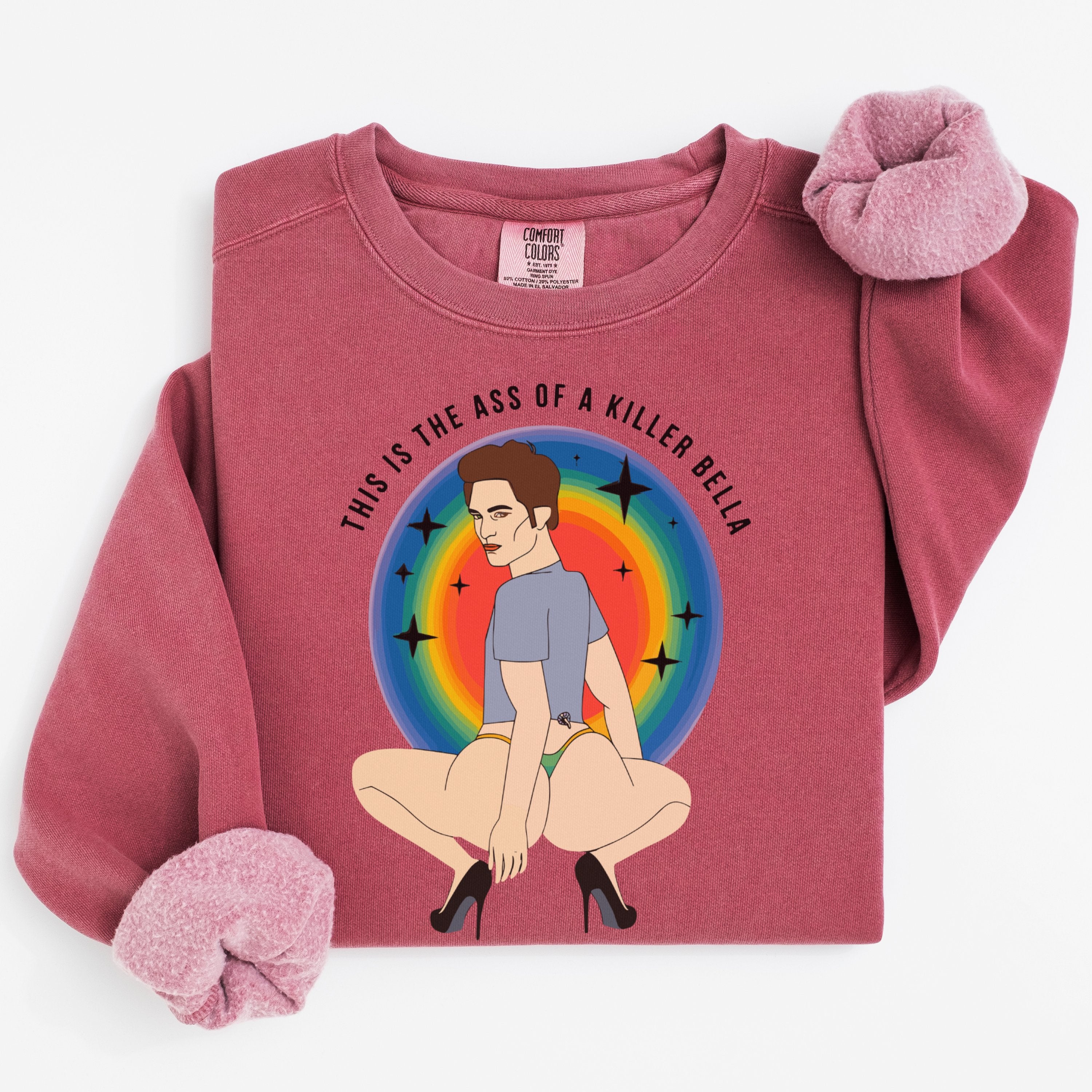 This is the ass of a killer Bella sweatshirt product