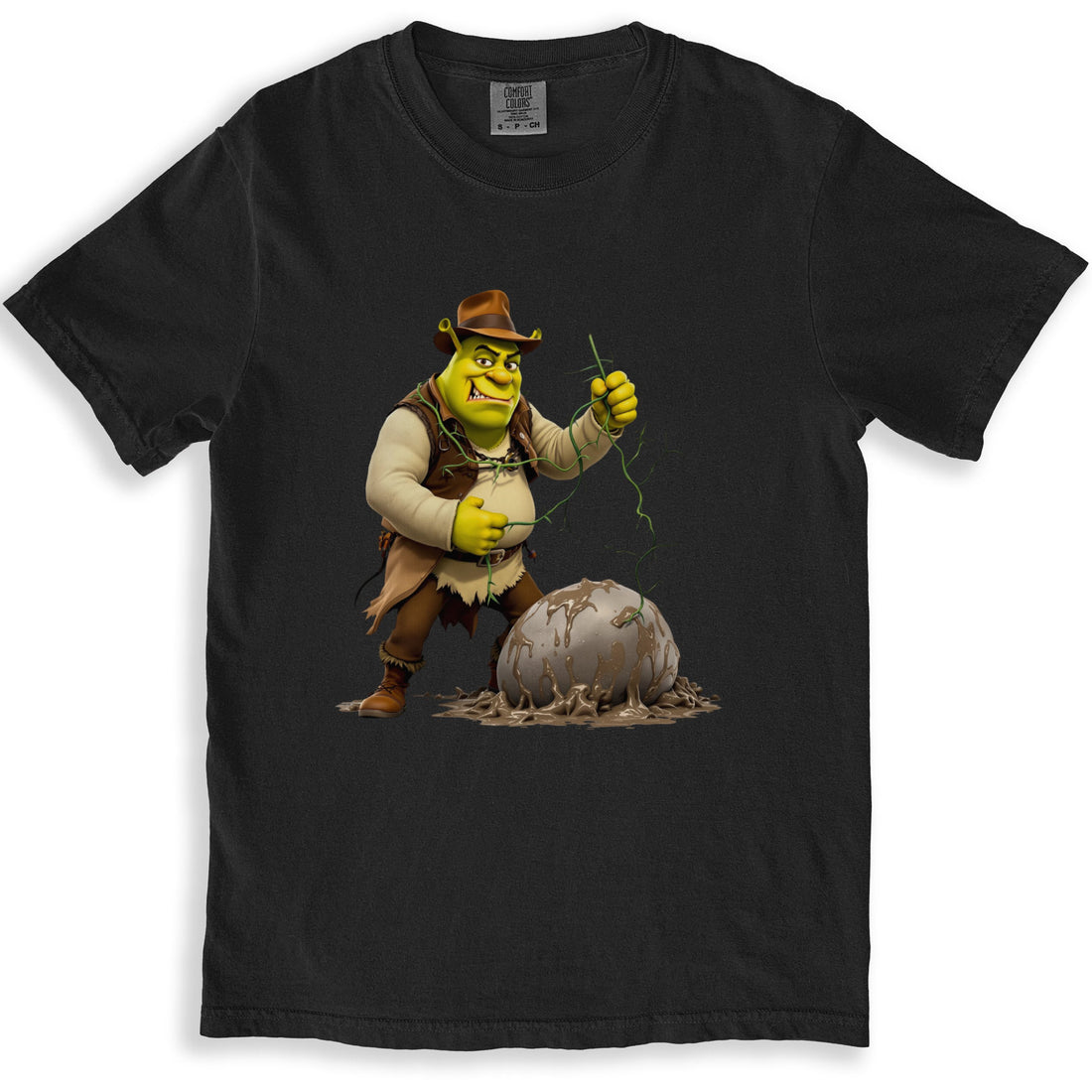 Shrek Cowboy Hat Light Saber Graphic T-Shirt product